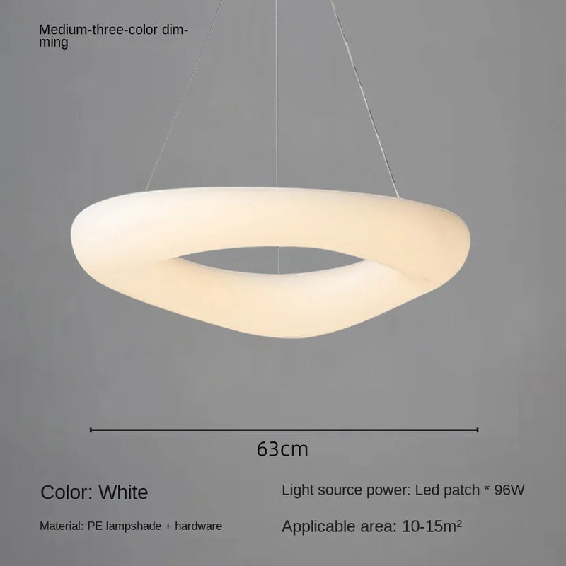 plafonnier led moderne en forme de nuages avec télécommande