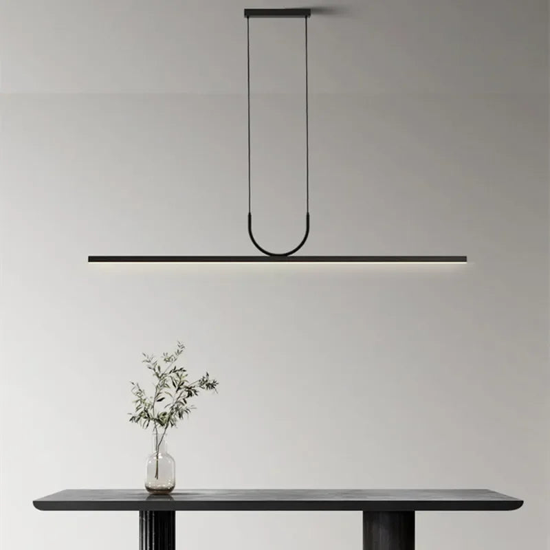 lustre led minimaliste moderne pour table île suspension décor luminaire suspendu
