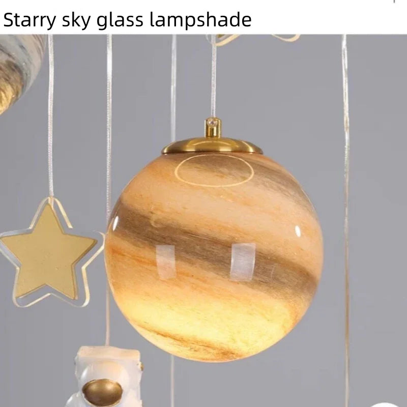 lustre artpad lampe lune pour chambre d'enfants décorative