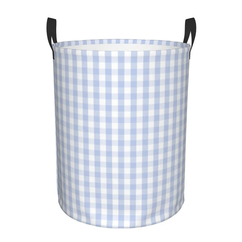 panier à linge pliable personnalisé à damier géométrique pour enfant