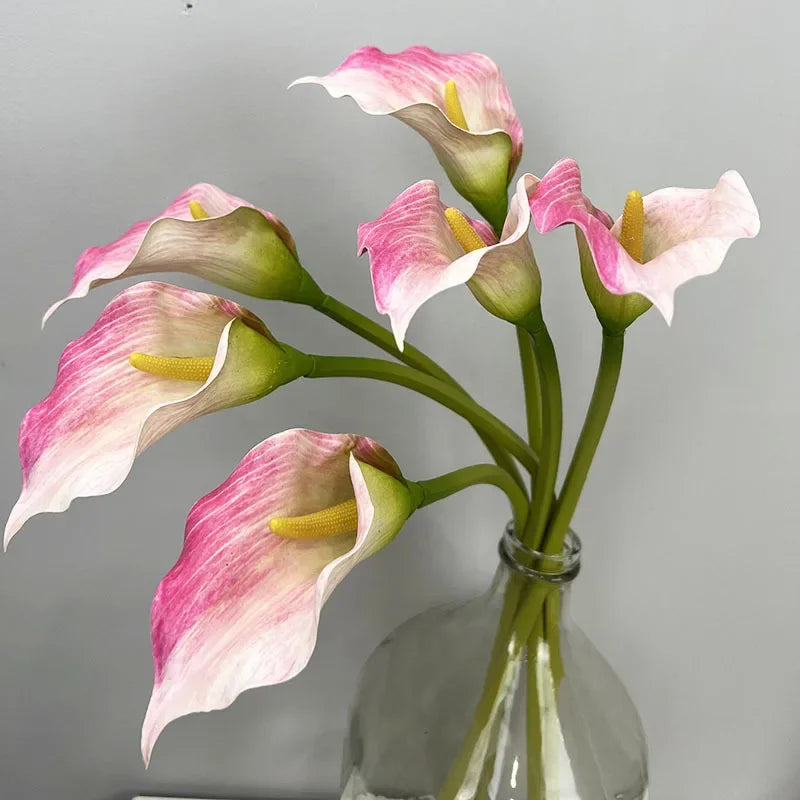 lot de 4 lys calla artificiels pour décoration de mariage