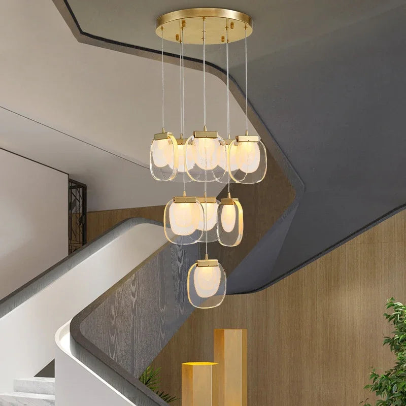 suspension design nordique luxe pour décoration intérieure moderne