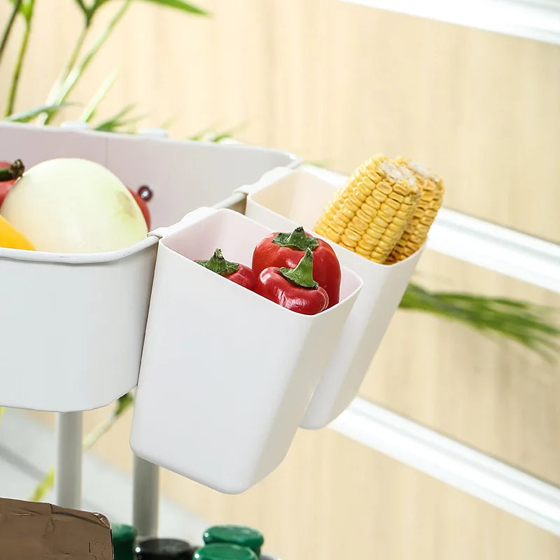 panier suspendu en plastique pour rangement pratique et organisé