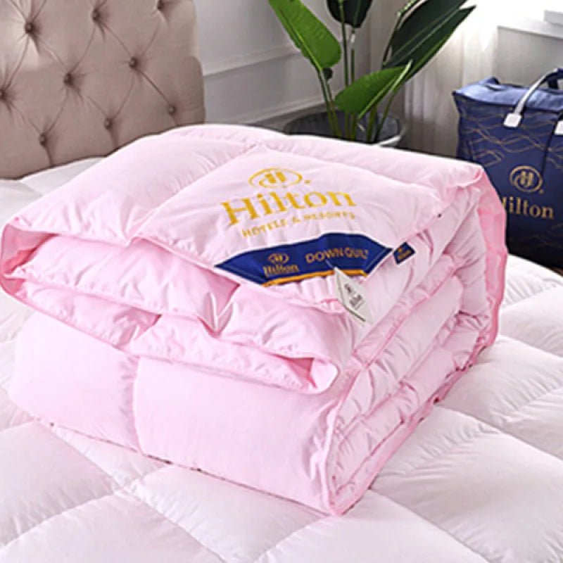 couette en duvet Hilton luxe pour couples qualité hôtelière 5 étoiles