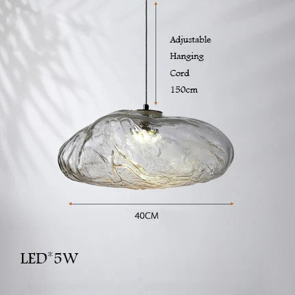 lustre en verre design nuage pour un intérieur créatif