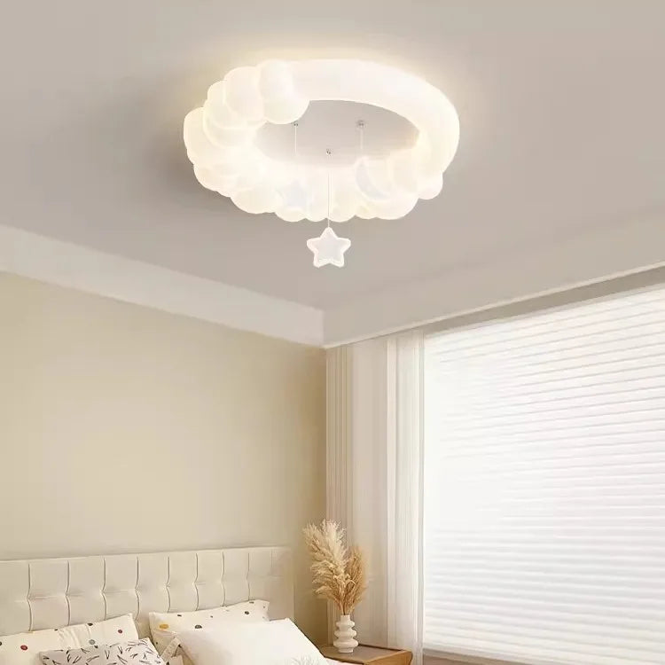 plafonnier nuages à bulles lampe douce pour enfants