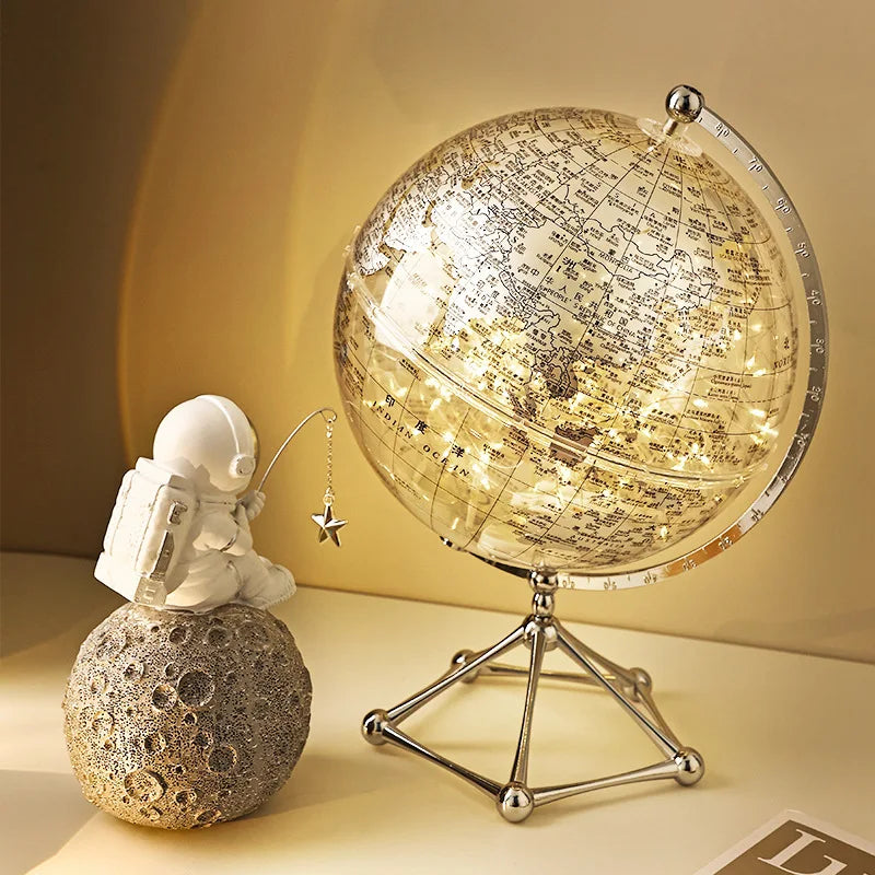 décoration globe terrestre lumineux pour apprentissage moderne éducatif