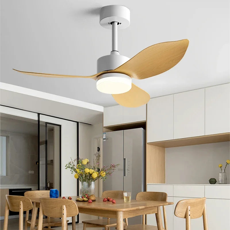 plafonnier moderne avec télécommande pour ventilateur et lumière