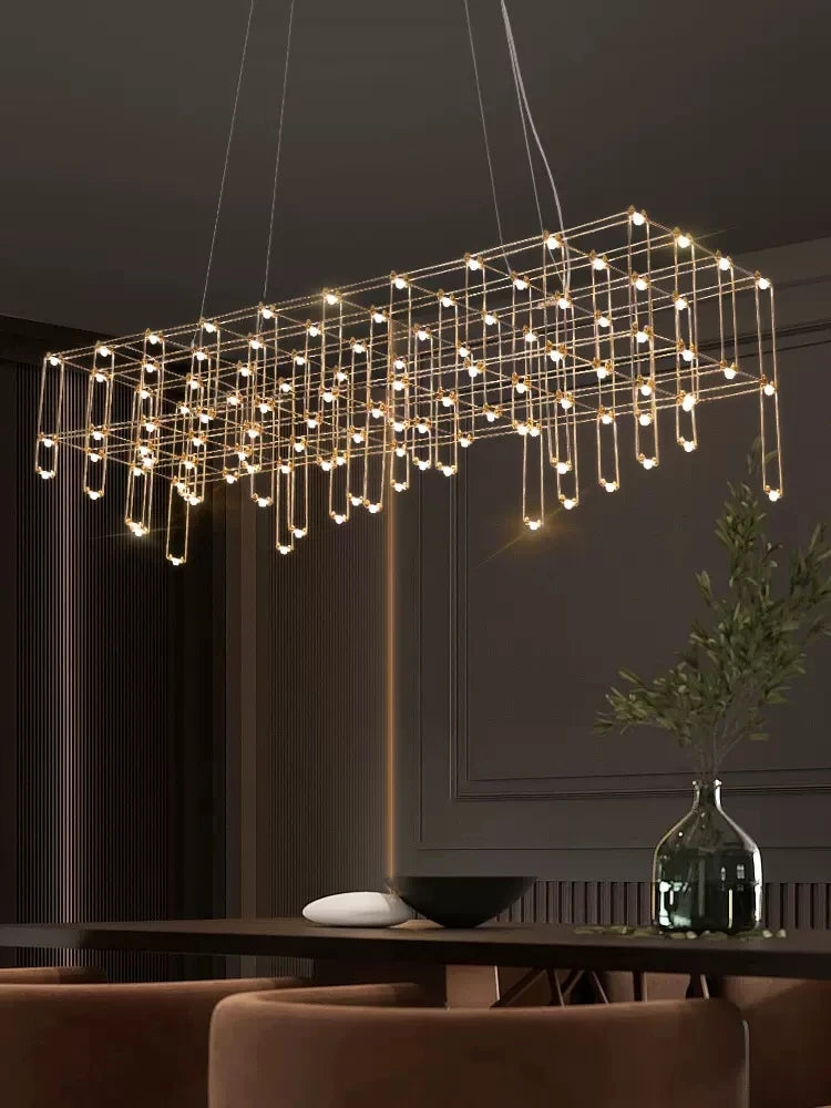 lustre LED postmoderne créatif pour bar et réception