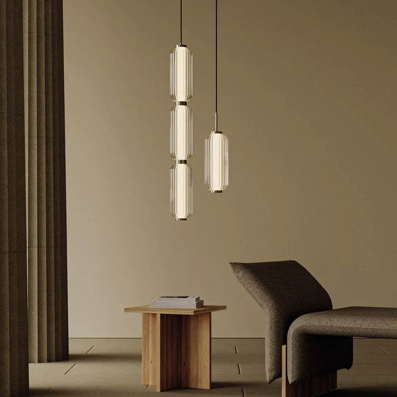 suspension design lumineux pour intérieur moderne