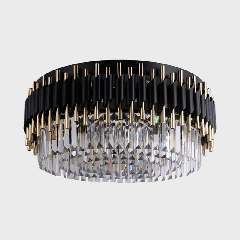 lustre led moderne en cristal de luxe éclairage décoratif