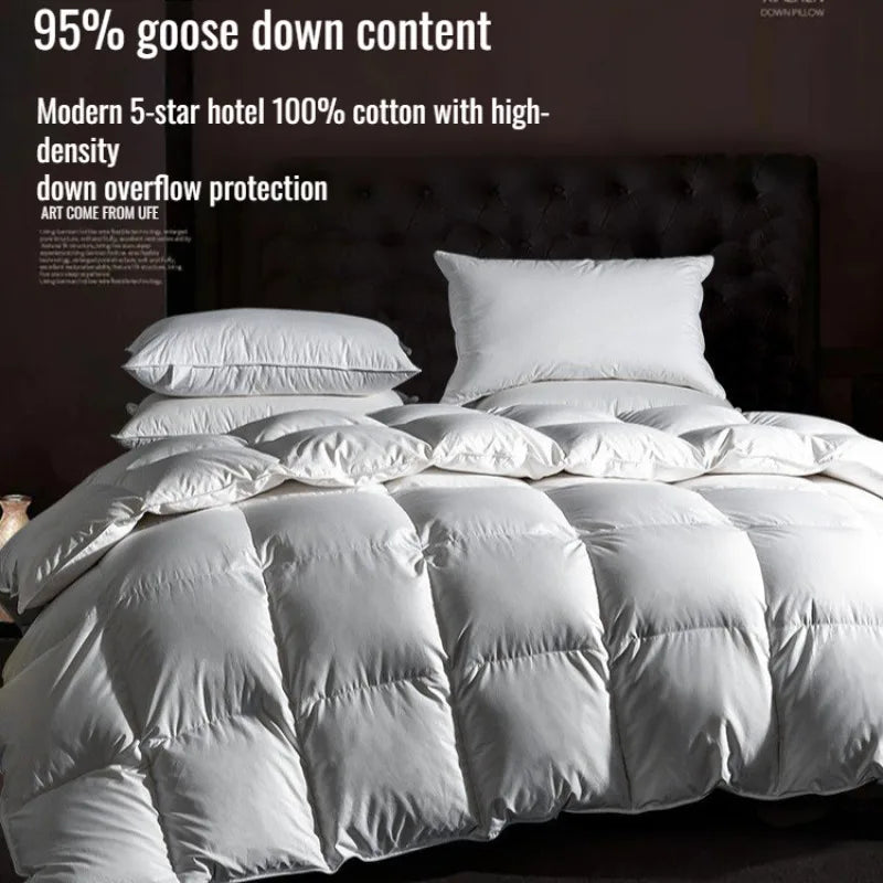 couette en duvet d'oie chaude et confortable pour l'hiver