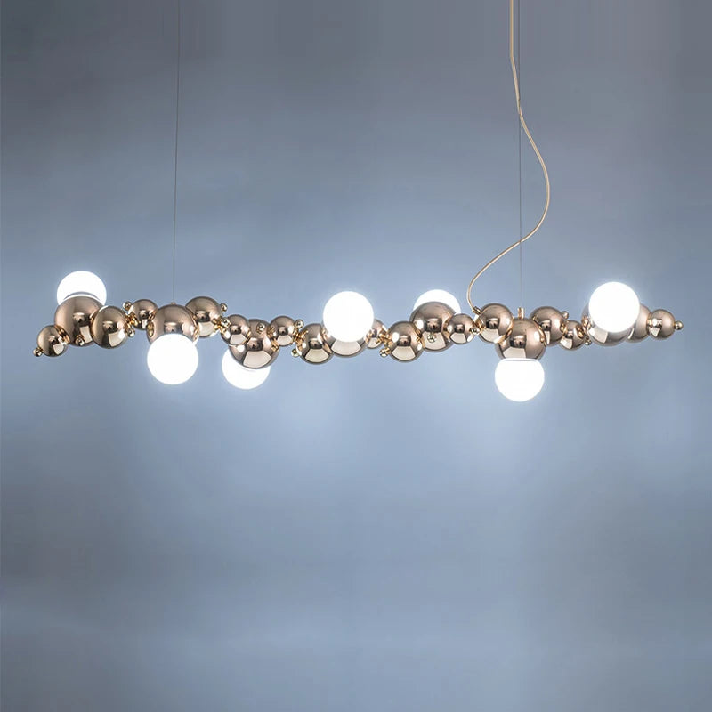 lustre led design moléculaire éclairage tendance 2024 suspension