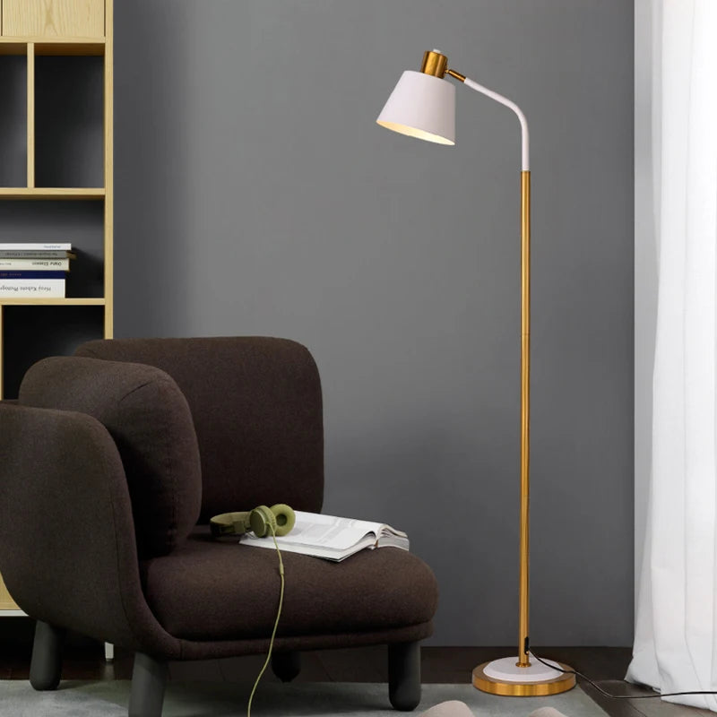 lampadaire nordique créatif avec interrupteur à pied décoratif