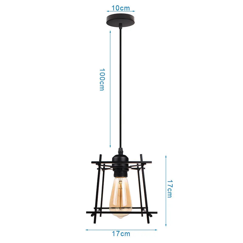 suspension rétro industrielle style loft vintage pour intérieur