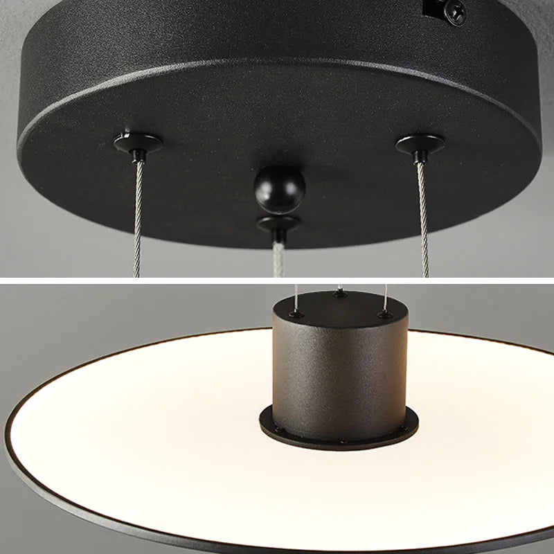 lampe led ufo suspendue design minimaliste réglable en hauteur