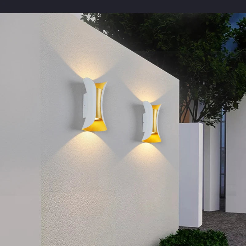 10W 20W 30W up down led wall lamp warm white or white 6000k wall light with black or white wall sconce housing AC85-265V