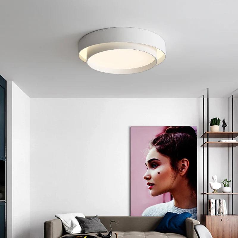 plafonnier led décoration minimaliste éclairage intérieur circulaire