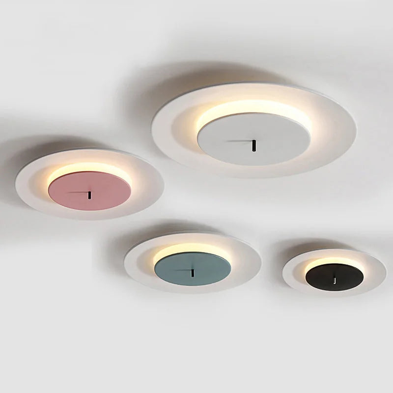 plafonnier design moderne éclairage nordique créatif minimaliste rond