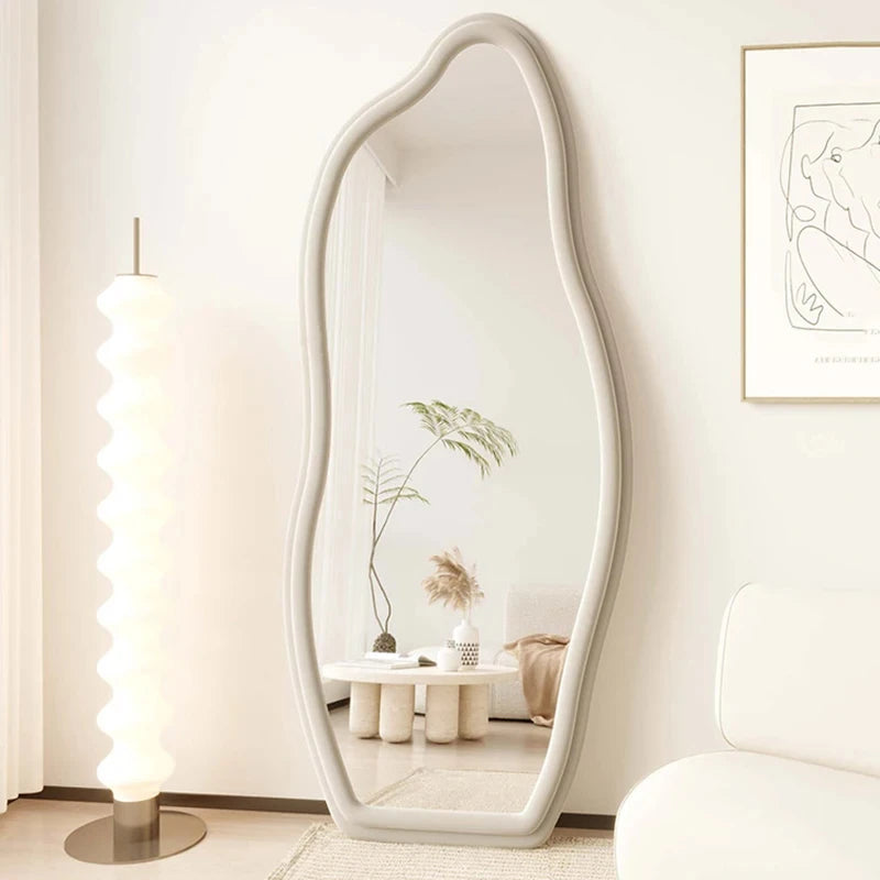 miroirs décoratifs muraux ondulés style nordique esthétique