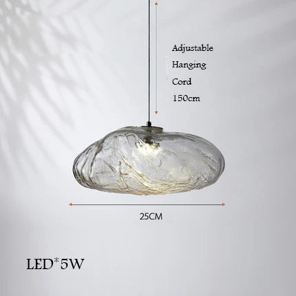 lustre en verre design nuage pour un intérieur créatif