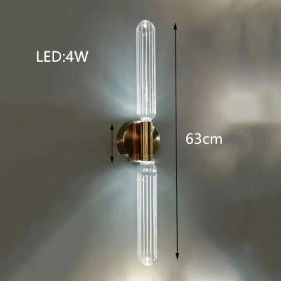 suspension tubes lumineux en verre transparent design nordique réglable