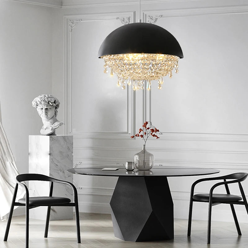 offre spéciale lustre design hémisphère suspension décorative