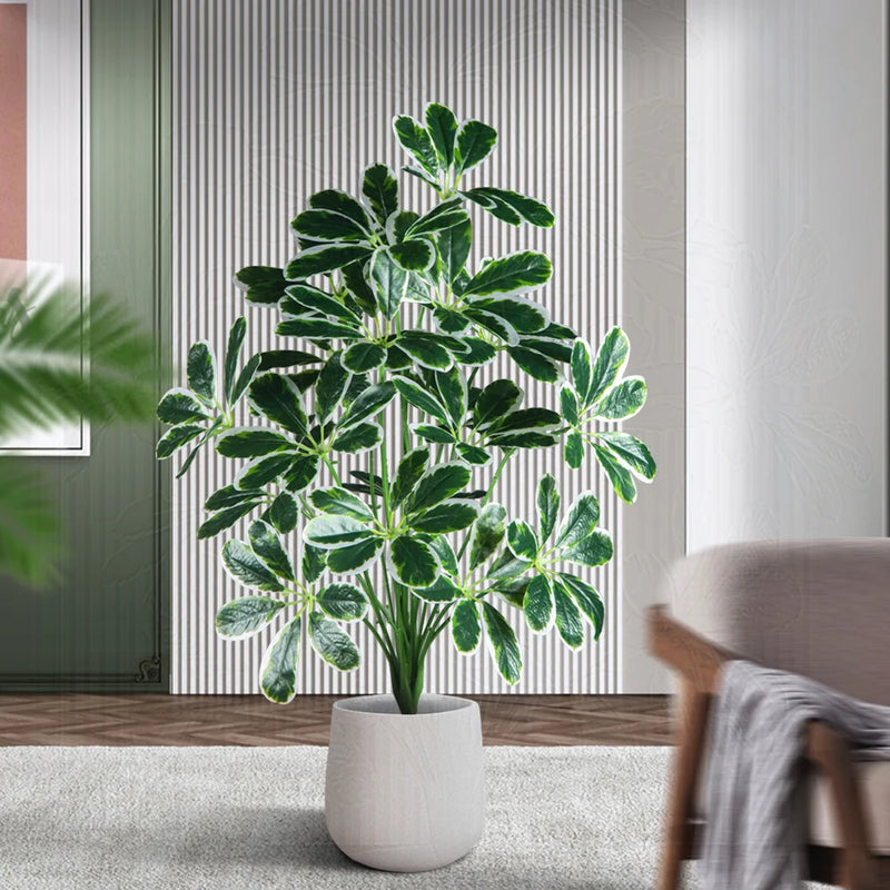 plantes artificielles de palmier et monstera pour décoration intérieure et extérieure