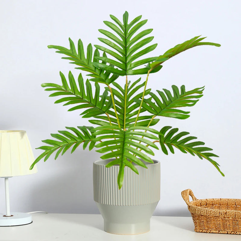 plante tropicale artificielle avec feuilles de bananier pour décoration jardin