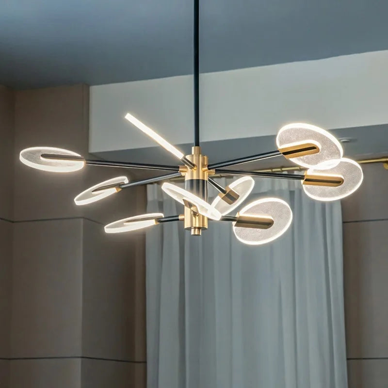 lustre led nordique créatif pour décoration intérieure moderne