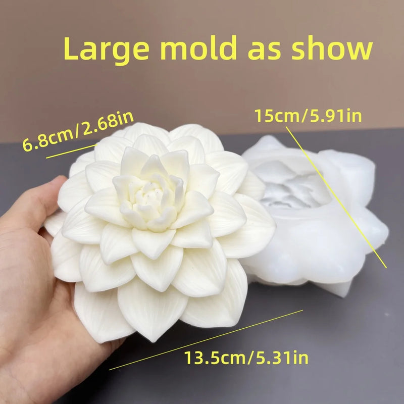 moule en silicone 3d bouquet de roses pour bougie