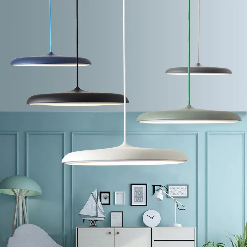 lustre suspension design led élégant nordique pour éclairage cuisine