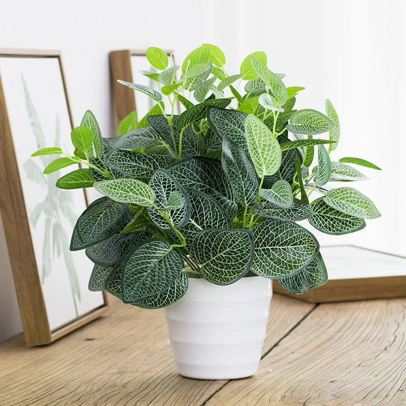 plantes artificielles en plastique pour décoration intérieure et bureau