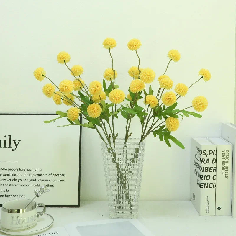 branche de chrysanthème artificielle pour décoration florale élégante