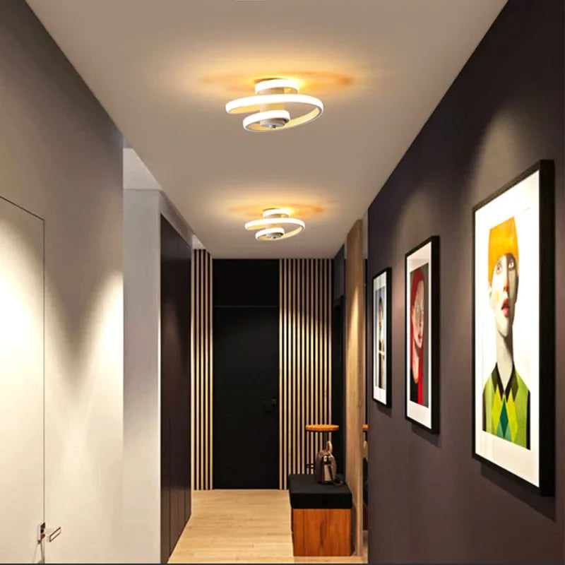 plafonnier à led moderne pour éclairage intérieur design nordique