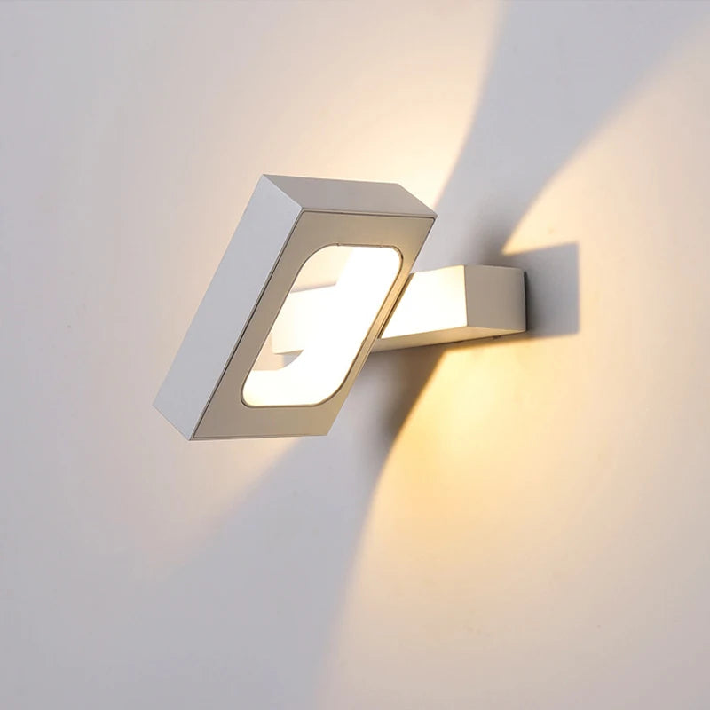 applique murale led moderne rotative pour décoration intérieure