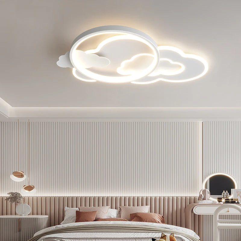 plafonnier led nuage moderne pour chambre d enfants décorative