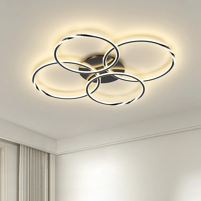 lustre moderne en led design créatif minimaliste pour intérieur élégant