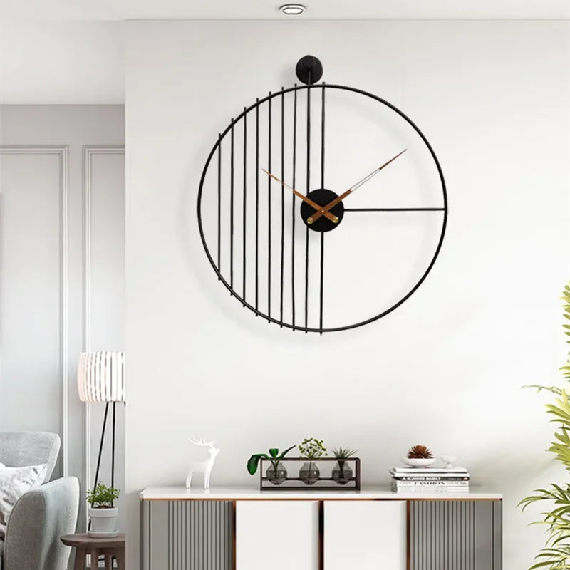 horloge murale moderne et silencieuse pour décoration intérieure