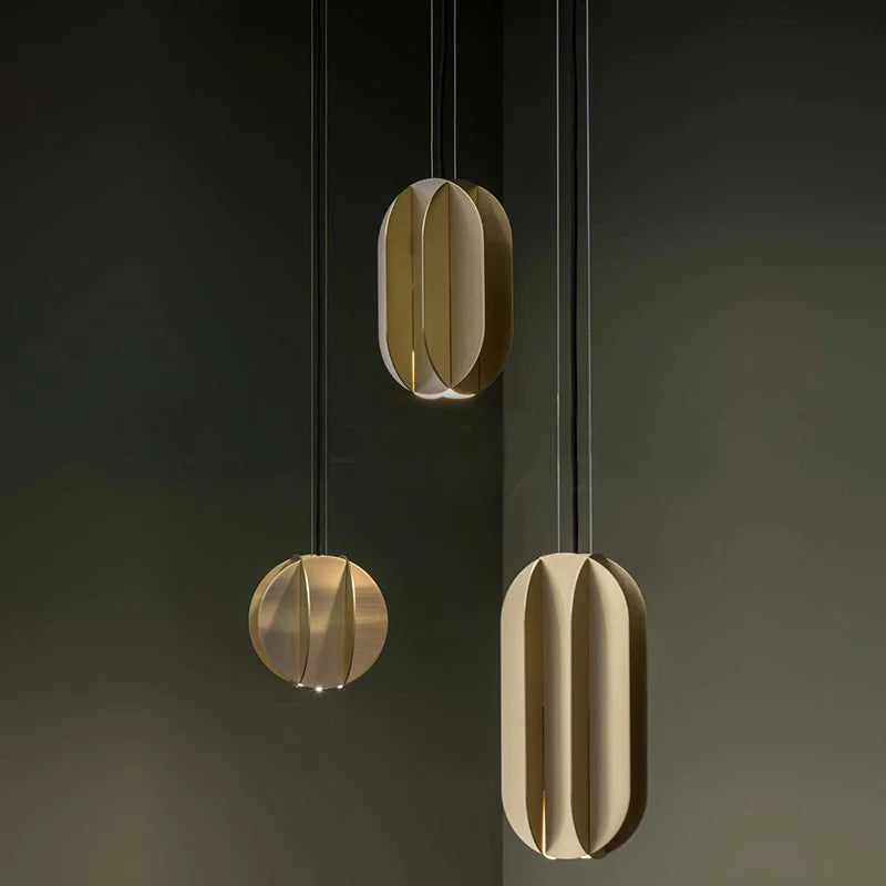 suspension en cuivre design minimaliste pour restaurant et bar