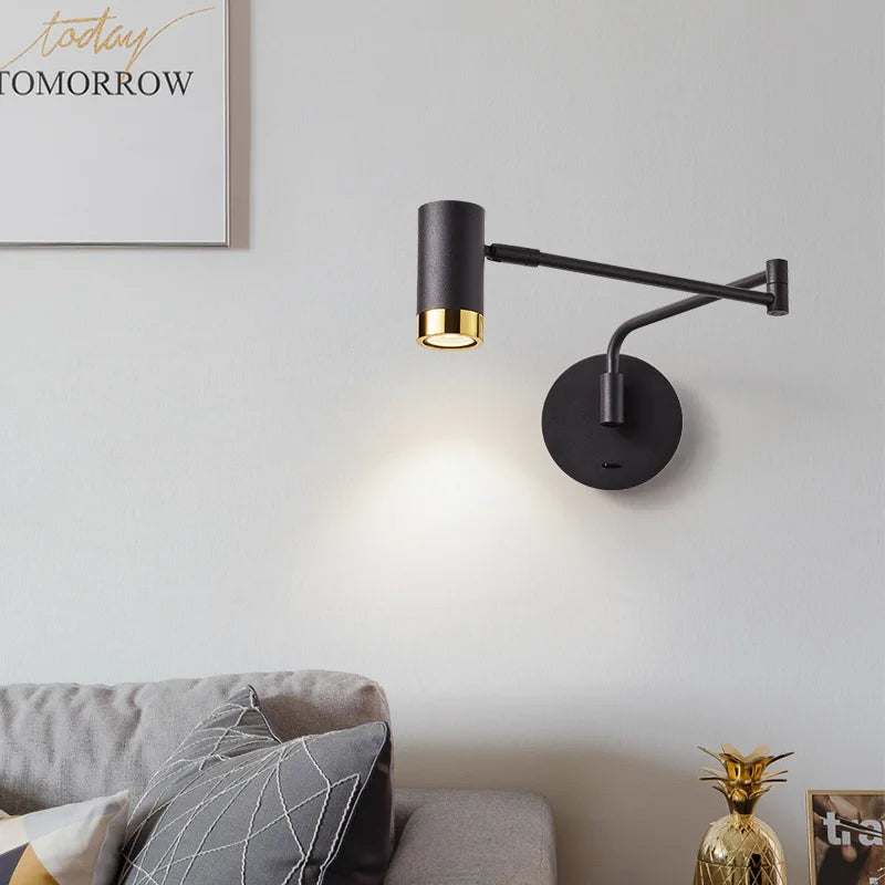 lampe de chevet moderne télescopique design créatif minimaliste