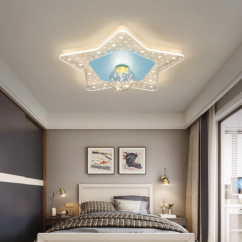 plafonnier moderne romantique pour chambre d'enfant chaleureux