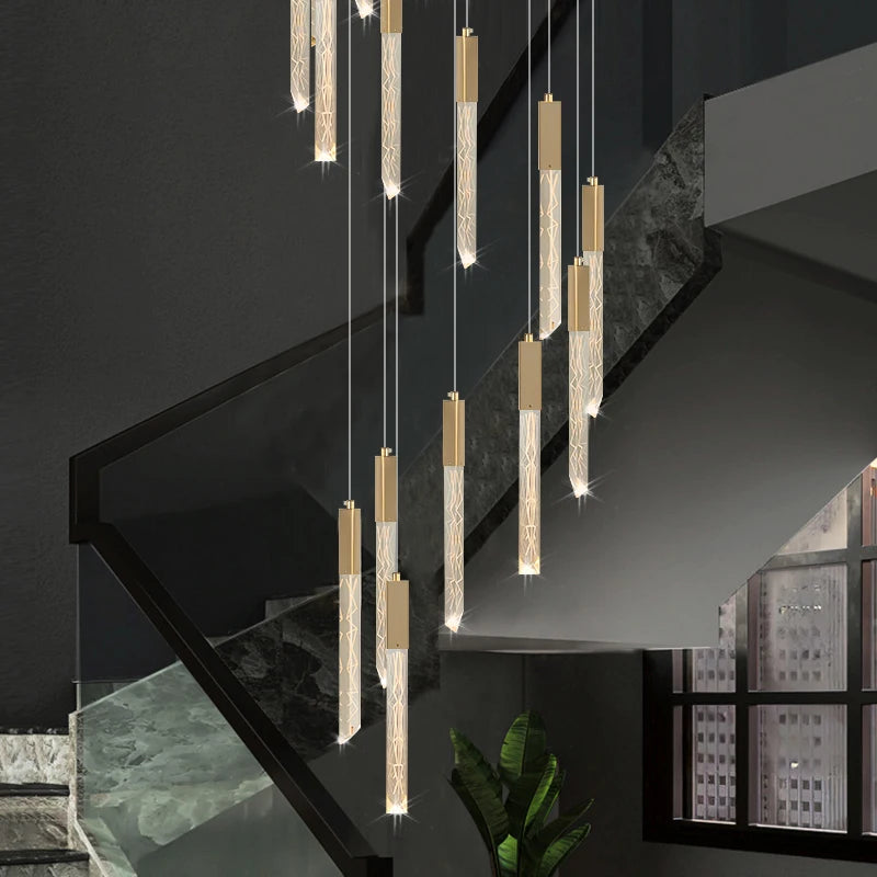 lustre moderne en cristal design personnalisé pour intérieur contemporain