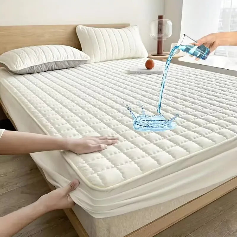 protège-matelas imperméable anti-acariens antibactérien motif relief