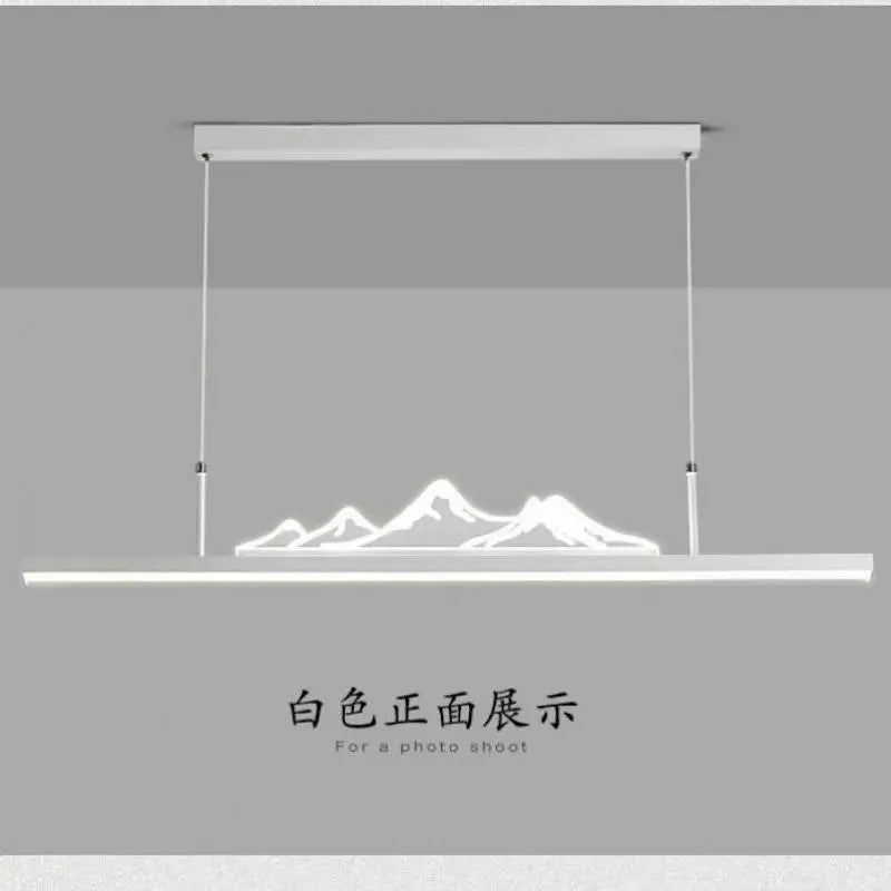 lustre de style chinois pour restaurant et bureau montagne