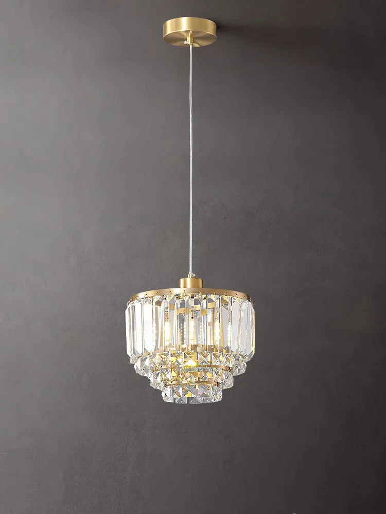 lustre en cristal de cuivre design pour décoration moderne