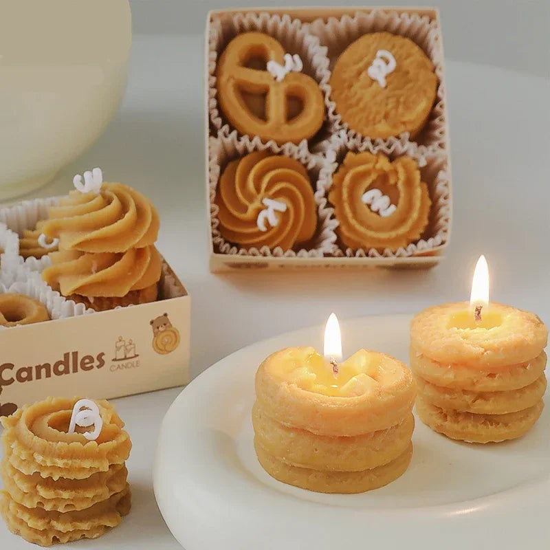 coffret cadeau bougies aromathérapie biscuits créatifs et cire à modeler