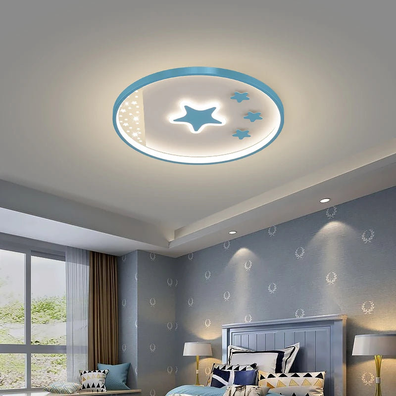 lustre nordique lumineux pour enfants style dessin animé