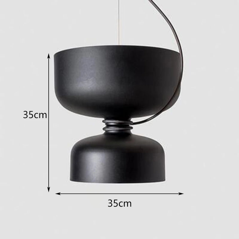 suspension à deux têtes design moderne pour intérieur