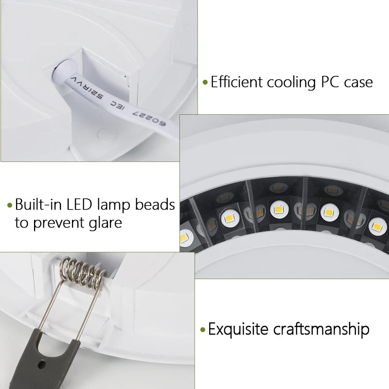 spot led encastrable dimmable pour éclairage intérieur polyvalent